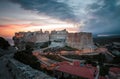 Gathering storm over military cemetery in Bonifacio