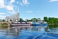 Gatineau Boat Tours on the Ottawa River Royalty Free Stock Photo