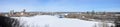Gatineau skyline panorama in winter, Ottawa, Canada Royalty Free Stock Photo
