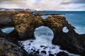 Gatklettur rock arch on the south coast of the Snaefellsnes peninsula, Iceland