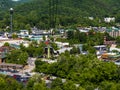 Cable Car up into the Mountains above Gatlinburg Tennessee USA