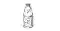 Gatorade Sports Drink Bottle Line Art Illustration Black and White