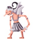 Gatot kaca wayang traditional puppet from Java Indonesia illustration grephic warrior character figure