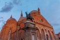 Gattamelata monument at Italian town Padua Royalty Free Stock Photo