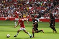 Gattuso chasing Wilshere Royalty Free Stock Photo