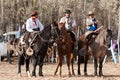 Gauchos riding a horse Royalty Free Stock Photo