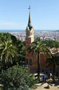 The Gaud house-museum in the Park Guell of Barcelona.