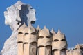 Gaudi Architecture - Barcelona - Spain Royalty Free Stock Photo