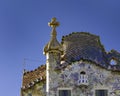 Gaudi Batllo House Building, Barcelona, Spain Royalty Free Stock Photo