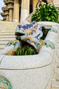 Gaudi dragon fountain, Barcelona, Spain