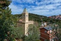 Gaudi House Museum in Barcelona aerial view Royalty Free Stock Photo