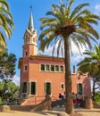 Gaudi House Museum in Guell park, Barcelona, Spain Royalty Free Stock Photo