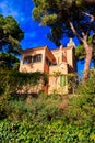 Gaudi House Museum in Park Guell, Barcelona, Spain Royalty Free Stock Photo