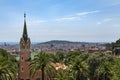 Gaudi house in Park Guell Royalty Free Stock Photo