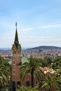 Gaudi house in Park Guell Royalty Free Stock Photo