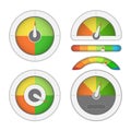 Gauge meter set.