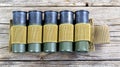 12 gauge shotgun shells Royalty Free Stock Photo