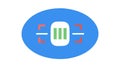 Gauge Speedometer Performance Flat Design UI UX Icon, vector design Generative AI Royalty Free Stock Photo