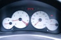 Gauges on car panel