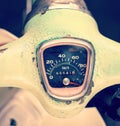 Gauges of classic motorcycle