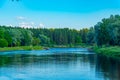 Gauja river in Latvian town Valmiera Royalty Free Stock Photo