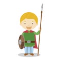 Gaul cartoon character. Vector Illustration. Royalty Free Stock Photo