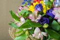 Gaussian blur is convenient for designers Beautiful bouquet of flowers ready for the