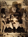 Gautam Buddha statue in Ajanta caves world famous Rockcut structure