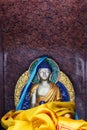 Gautam Buddha statue in meditation made of granite.