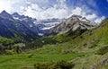 The Gavarnie Circus in French Haute Pyrenees Royalty Free Stock Photo