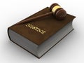 Gavel on book