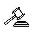 gavel court icon