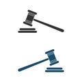 Gavel or Hammer of Auction Logo Template Illustration Design. Vector EPS 10 Royalty Free Stock Photo