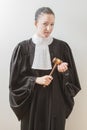 Gavel in hand Royalty Free Stock Photo