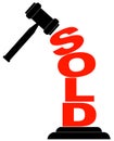 Gavel hitting sold