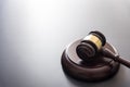 Gavel justice hammer on black background Royalty Free Stock Photo