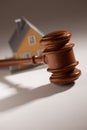Gavel and Model Home Royalty Free Stock Photo