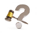 Gavel question mark