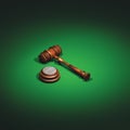 Gavel and soundblock Royalty Free Stock Photo