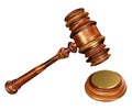 Gavel and soundblock Royalty Free Stock Photo