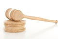 Gavel on sounding block Royalty Free Stock Photo