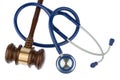 Gavel and stethoscope