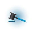 gavel. Vector illustration decorative design Royalty Free Stock Photo