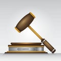 gavel. Vector illustration decorative design Royalty Free Stock Photo