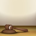 gavel. Vector illustration decorative design Royalty Free Stock Photo