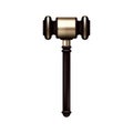 gavel. Vector illustration decorative design Royalty Free Stock Photo