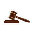 Gavel. Vector illustration decorative design Royalty Free Stock Photo