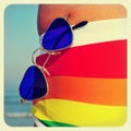 Gay beach Royalty Free Stock Photo