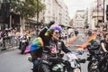 Gay Bikers Motorcycle Club celebrating London LGBTQ Pride Parade