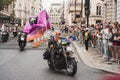 Gay Bikers Motorcycle Club celebrating London LGBTQ Pride Parade